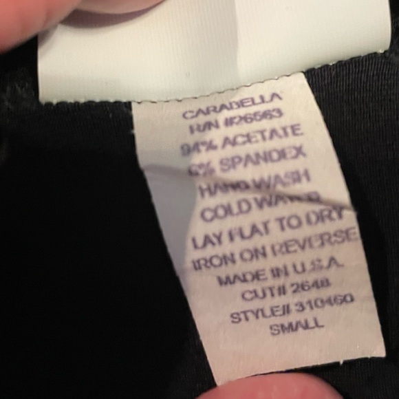 Vintage‎ little black dress by Carabella size small retro Whimsigoth - Picture 4 of 8